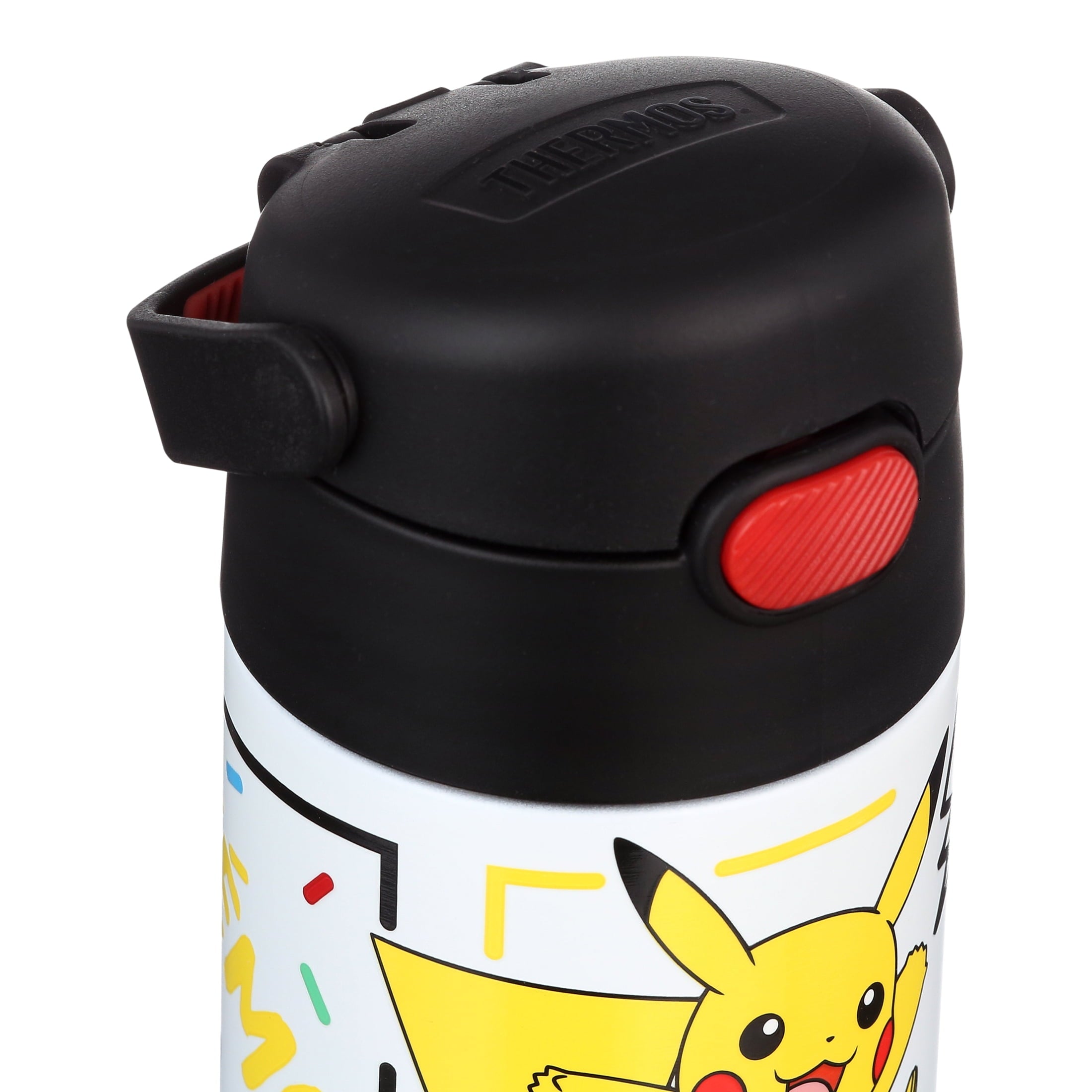 Thermos FUNtainer Pokemon Kids Insulated Water Bottle with Straw, 14oz Stainless Steel, Leak-Proof