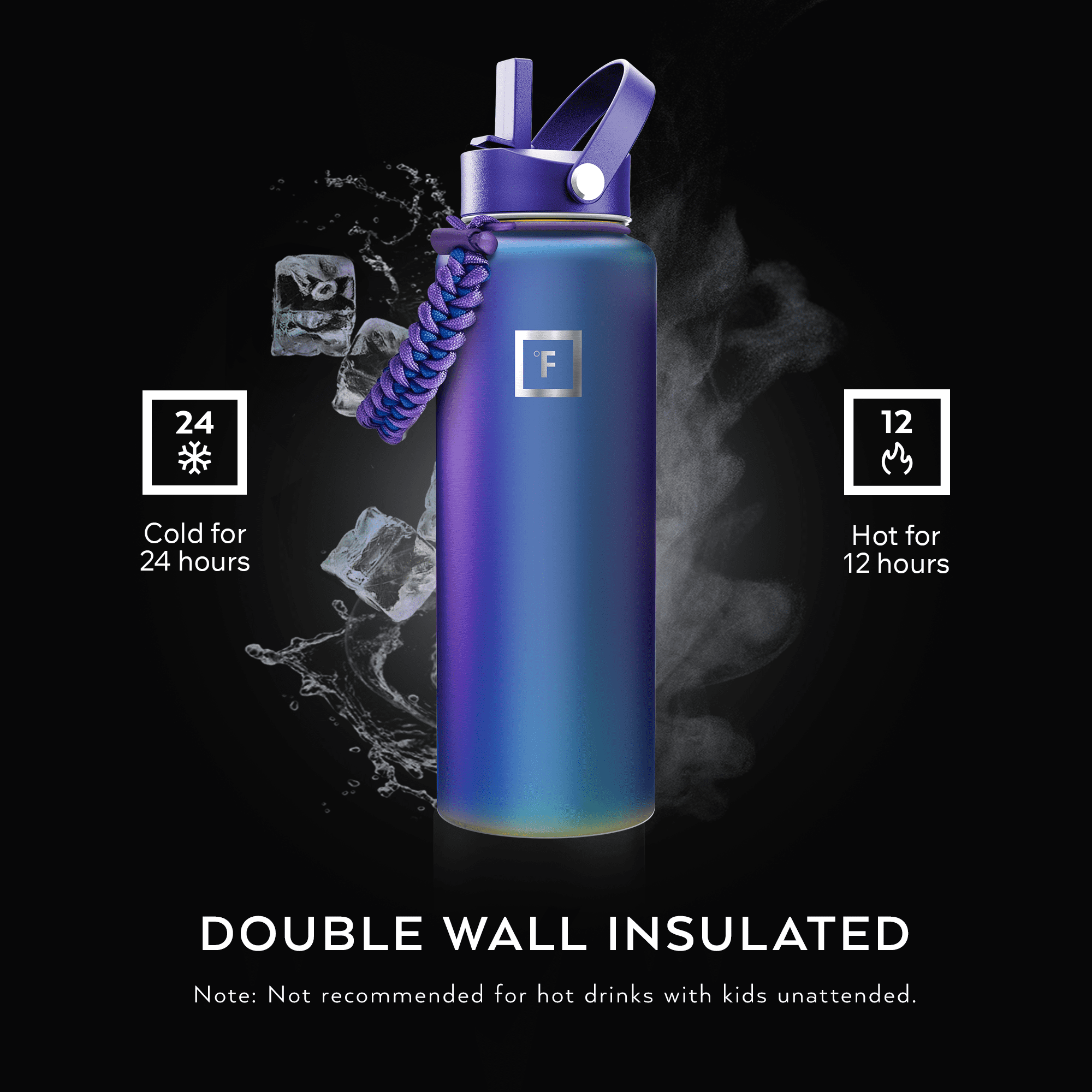 Iron Flask 40 oz Aurora Stainless Steel Water Bottle