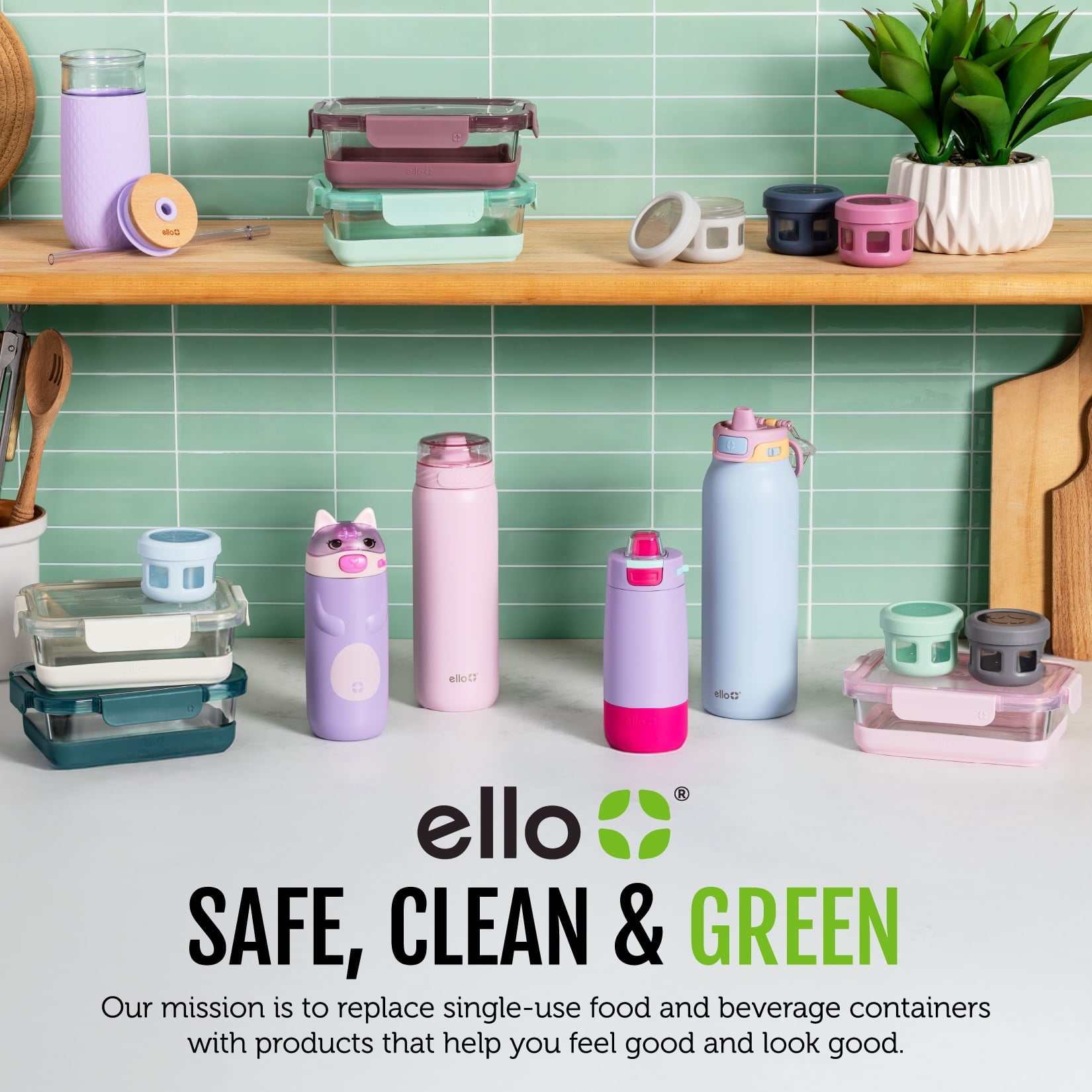 Ello Flip & Fill 22oz Insulated Stainless Steel Water Bottle, Leak-Proof Straw Lid, Cherries