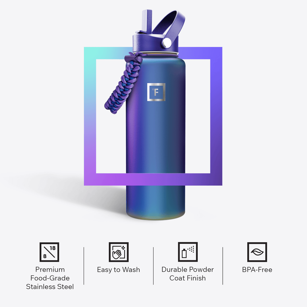 Iron Flask 40 oz Aurora Stainless Steel Water Bottle