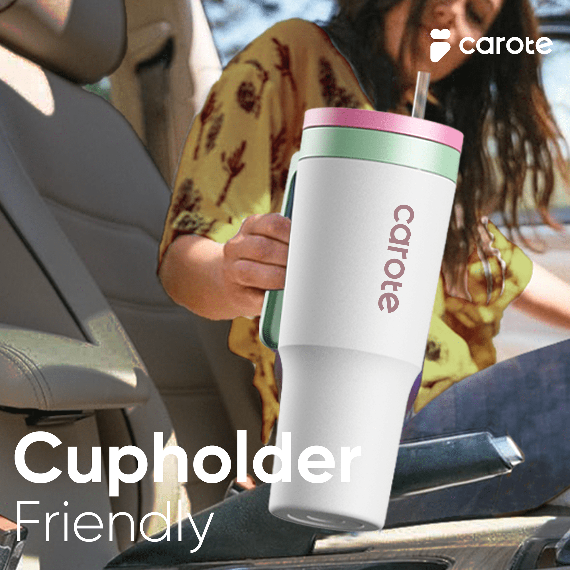 Carote 3pcs Insulated Stainless Steel Water Bottle Set, 40oz & 32oz Travel Bottles, Leak-Proof, Tumbler Style, Mint Berry