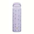 TAL 24oz Insulated Stainless Steel Water Bottle with 2-in-1 Straw & Chug Lid, Purple Bows