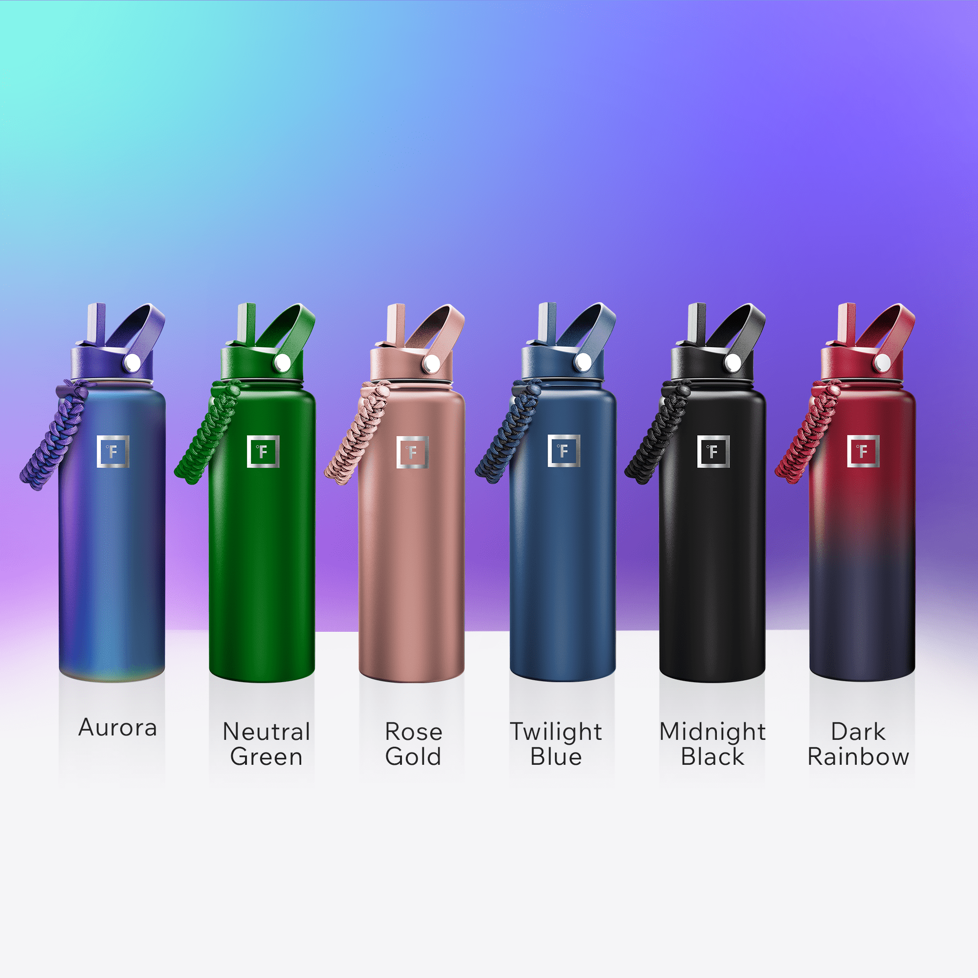 Iron Flask 40 oz Aurora Stainless Steel Water Bottle