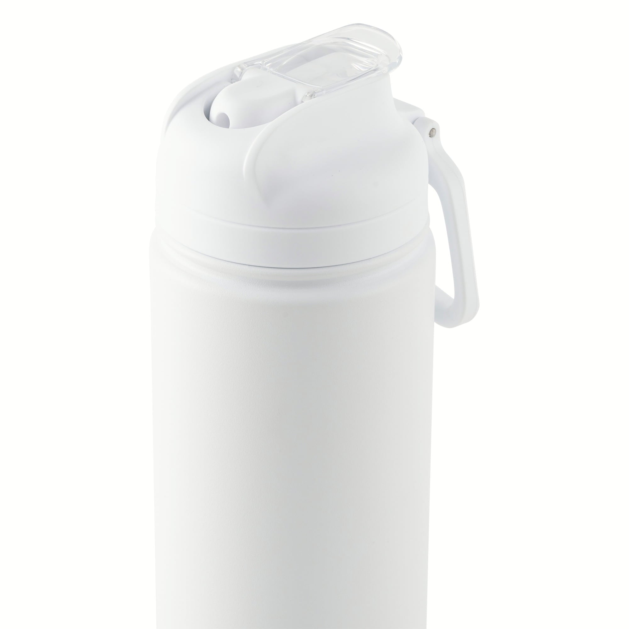 Mainstays 24 oz Stainless Steel Sip Water Bottle, White