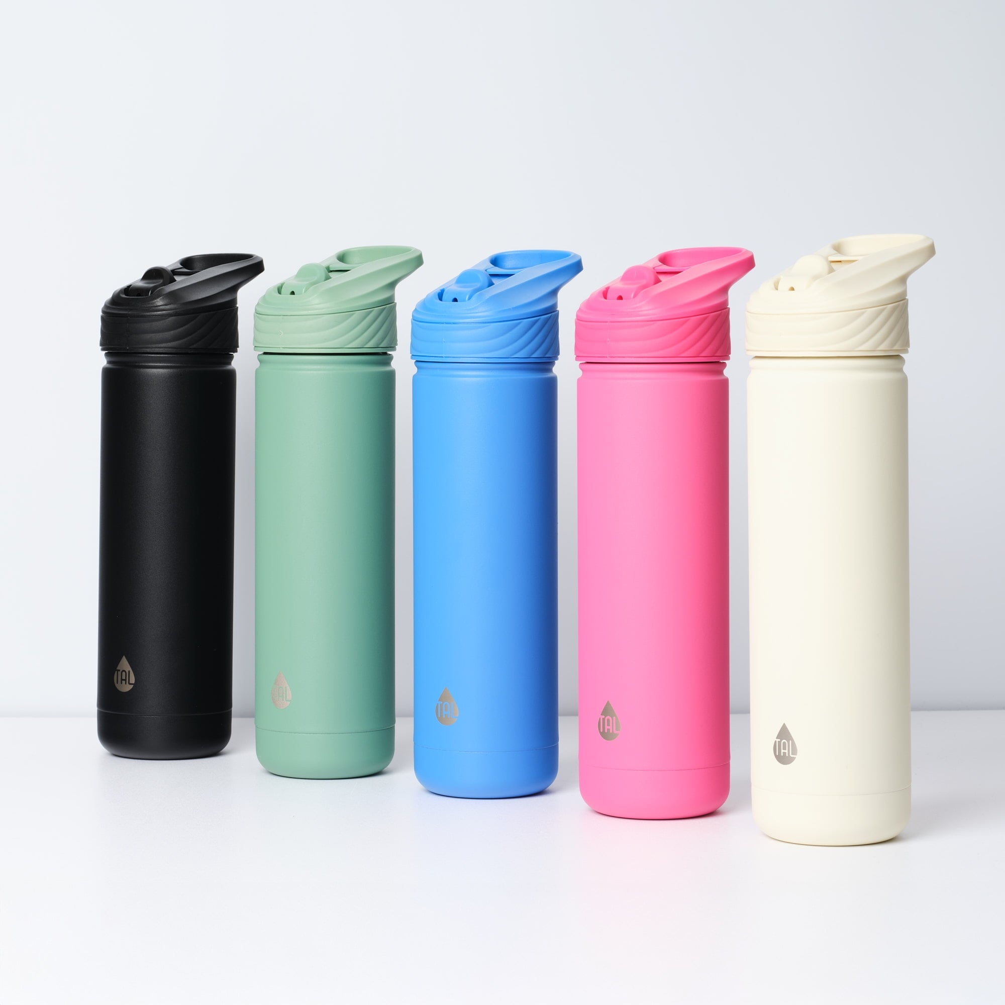TAL 26oz Stainless Steel Ranger Water Bottle with Easy Sip Straw, Hot Pink